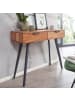 KADIMA DESIGN Konsolentisch | Akazie/Metall, 90x36x78cm, Schubladen