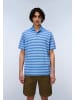 Napapijri Polo E-HIKARI SS in Stripe Blue