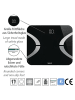 Wenko Analysewaage LED mit Bluetooth Schwarz in Schwarz