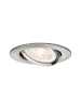 paulmann LED Einbauleuchte Nova GU10 Flat schwenkbar 4,9W 550lm 230V  2700K Eisen gebürs