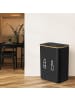 relaxdays Pfandflaschen Sammelbehälter in Schwarz – 160 l