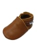 Mejale Baby Leder Krabbelschuhe, rutschfeste und weiche Sohle - Braun