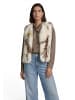Zero  Kunstfell-Weste mit Animalprint in Cream/Brown