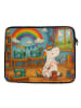 Mr. & Mrs. Panda Laptop Tasche Einhorn Näherin Design ohne Spruch in Weiß
