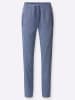 Sieh an! Jersey-Hose in jeansblau-ecru-meliert