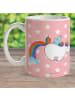 Mr. & Mrs. Panda Kaffeebecher Einhorn Fliegendes Pferd ohne Spruch in Rot Pastell