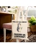 Mr. & Mrs. Panda Strandtasche Friseurin Leidenschaft mit Spruch in Creme