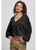 Urban Classics Urban Classics Damen Ladies Organic Oversized Short Terry Cardigan in black