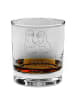 Mr. & Mrs. Panda Whiskey Glas Pinguine trösten mit Spruch in Transparent