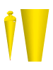 ROTH Bastel-Schultüte groß gelb 70 cm Filzverschluss gelb in Gelb
