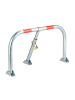 relaxdays Parkplatzsperre in Silber - (B)76 x (H)45 x (T)32 cm