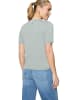 Zero  Kurzarmpullover mit Wellensaum in Silver Blue