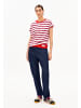 armedangels T-Shirt Idaara Stripes in rot weiß
