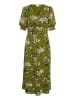 Kaffe Kleid KAvita Slim/ Regular fit in Green Stencil Flower Print