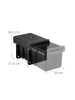relaxdays Einbaumülleimer in Schwarz - 1x 15 l + 2x 8 l