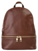 piké Rucksack echt Leder in braun