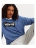 Levi´s Sweatshirt mit Grafik und Rundhalsausschnitt in Blau