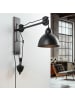 Licht-Erlebnisse Wandlampe (B)21 x (H)42 cm in Natur Schwarz