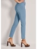 MADELEINE Schmale Skinny-Hose, Zippertaschen in rauchblau