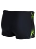 Aquarti Aquarti Herren Badehose Kurz Sportlich Streifen in schwarz/grün
