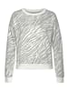 LASCANA Sweater in grau zebra gestreift