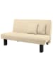 58 aufm Kessel FALTSOFA Kalomira Bezug Flachgewebe Metall schwarz / beige
