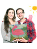 Mr. & Mrs. Panda kuschelkissen 40x40 Flamingo Stolz Design ohne ... in Weiß
