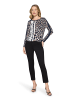Betty Barclay Casual-Shirt mit Tunnelzug in Dunkelblau/Weiß