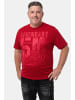 Men Plus Kurzarm T-Shirt in rubinrot
