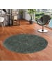 Pergamon Hochflor Langflor Shaggy Teppich Comfy Mix Rund in Antraciet