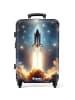 NoBoringSuitCases Suitcase Einzigartiger Rocket Launch-Druck –