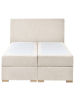 Beliani Boxspring Bett MAJOR in Beige - (W) 191 x (H) 109 x (L) 212 cm