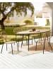 Beliani 4er-Set Gartenstuhl PRATELLO in /Beige/Schwarz