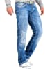 Cipo & Baxx Herren Regular Fit Jeans Stonewashed in Blue