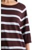 Marc O'Polo DENIM Kurzarm-Pullover relaxed in Medium Brown