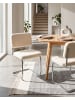 Beliani 2er-Set Esszimmerstuhl IRWIN in Beige/Silber