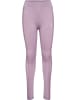 Hummel Leggings "Mix Mid Waist Tights" in Lila