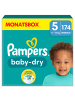 Pampers Monatsbox Klettwindeln, "Baby-Dry", Größe 5, 174 Stück, 11kg - 16kg