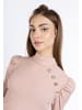myMo ROCKS Damen Rippstrick Pullover in Pink