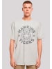 F4NT4STIC Oversize T-Shirt Stranger Things Hawkins Grey Tiger in lightasphalt