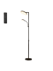 VASAGLE Standleuchte Lusia in Schwarz - (B)25 x (H)(148-176) x (T)25 cm