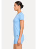 SMILODOX LEO T-Shirt Velvara in Hellblau Leo