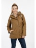 ICEBOUND Regenjacke Mit Teddyfutter in Dunkelsand