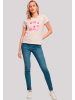 F4NT4STIC Box Tee Internationaler Frauentag: Herzen in Flammen in pink