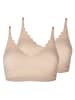 Skiny 2er Pack Bustier mit herausnehmbare Pads in beige