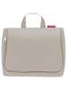 Reisenthel cosmetics toiletbag XL - Kulturbeutel 28 cm (smiley grey) in herringbone sand