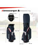 COSTWAY Golfbag mit 14 er Unterteilung & Tragegurt in Blau