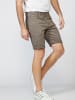 KOROSHI SHORTS MIT SPITZ ZULAUFENDER PASSFORM in oliv