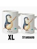 Mr. & Mrs. Panda Milchkaffeetasse Pinguin Angler ohne Spruch in Weiß