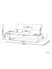 Beliani 4-tlg 3-Sitzer Sofa IKAST in Weiß/Schwarz